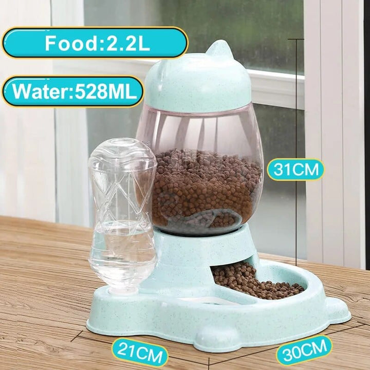 Blue Cat Automatic Feeder Bowl Cat Casual