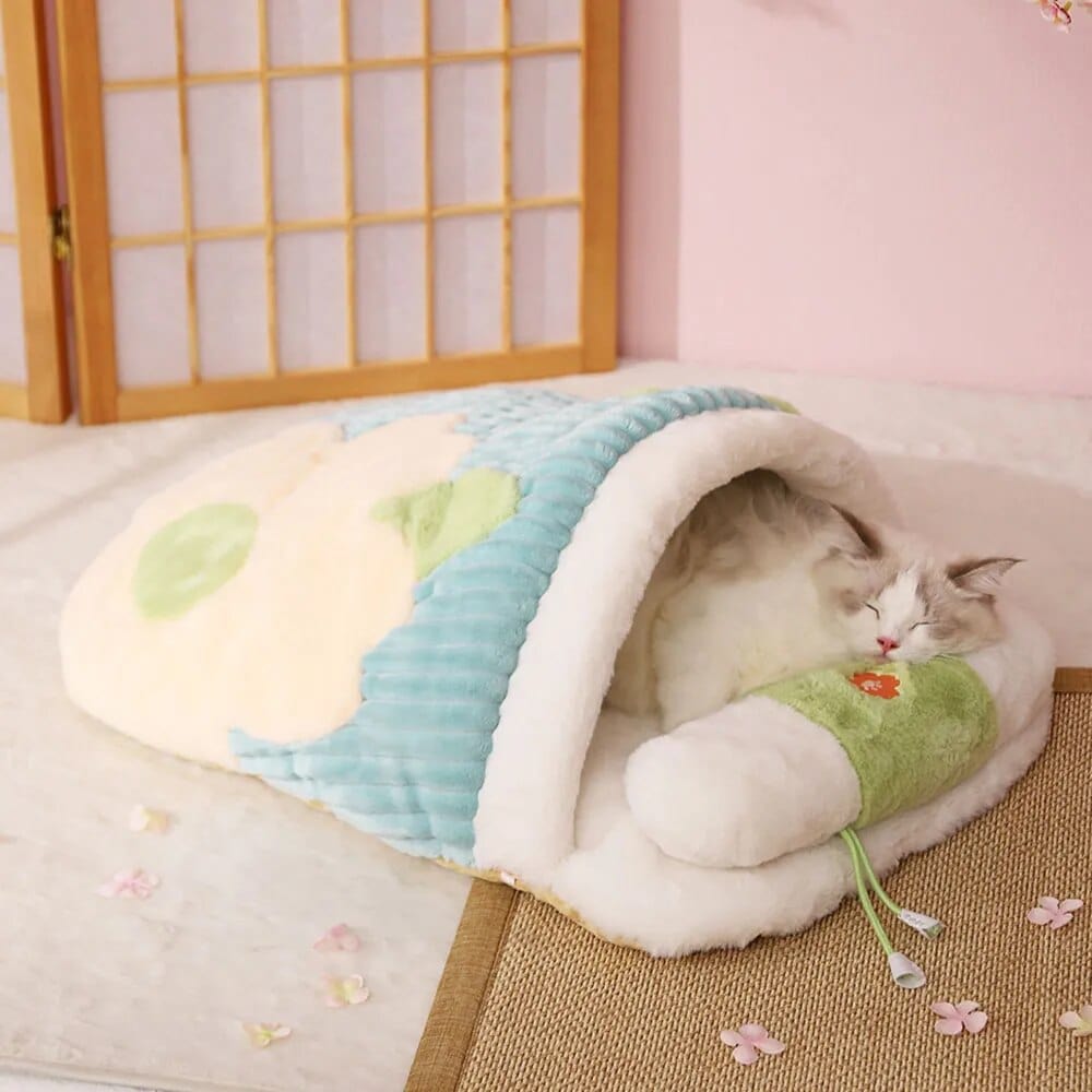 Green / 64x44cm Cat Sleeping Bag Cat Casual