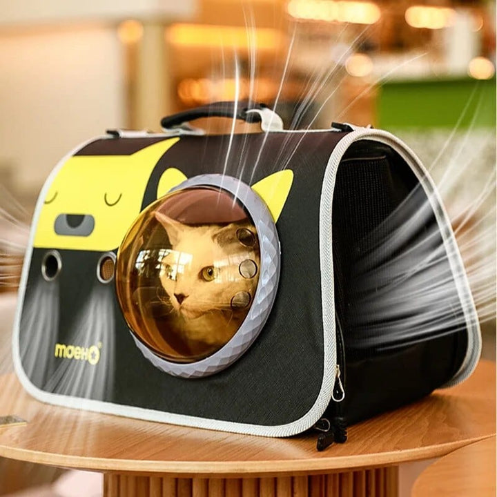 HOOPET Cat Carrier Backpack Breathable Cat Travel Outdoor Shoulder Bag Small Dogs Portable Packaging Folding Pet Supplies Cat Casual