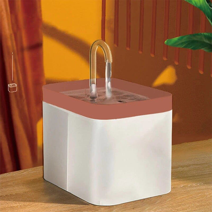 Transparent pink / USB Plug Cat Water Dispenser Cat Casual