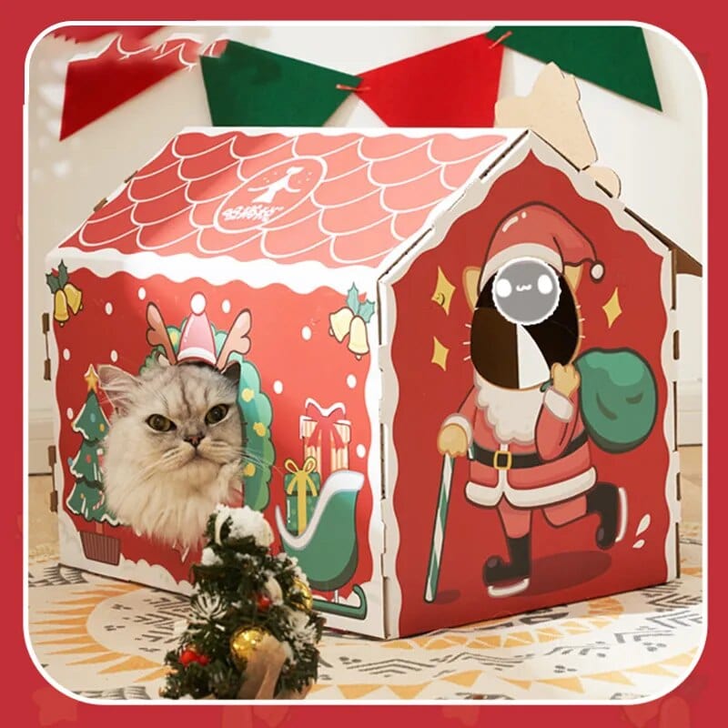 Christmas Cat House Cat Casual