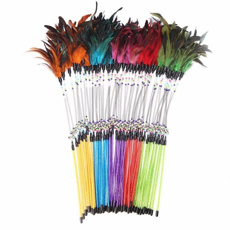 Colorful Feather Cat Toys Cat Casual