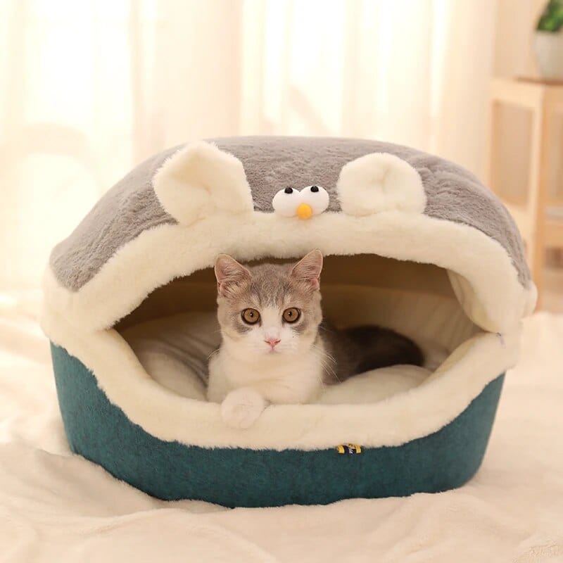 Grey / S Comfortable Cat Bed Cat Casual