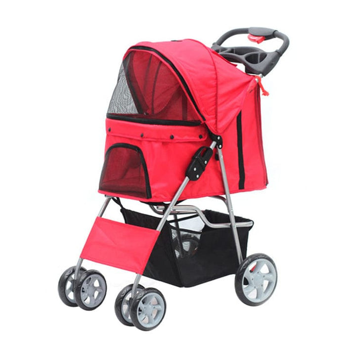 Red Produtos pet Trolley foldable travel carrier pet cages carriers houses fashion pet carrier with wheels cat other detachable beds Cat Casual