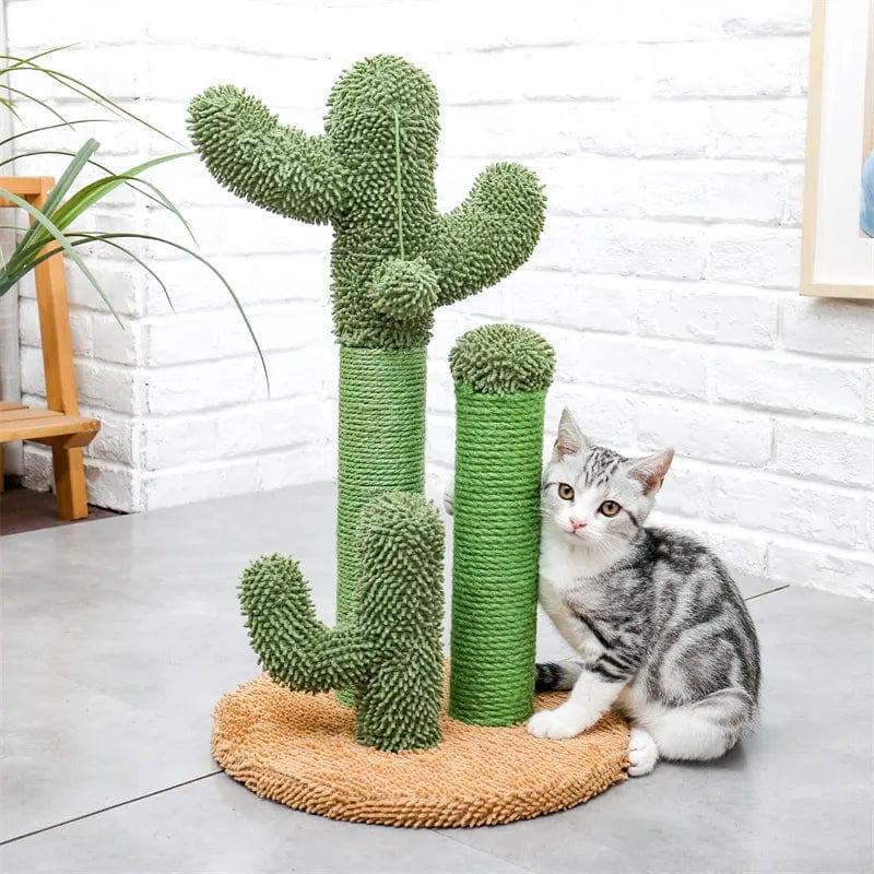 Cute Cactus Pet Cat Tree with Ball Cat Casual