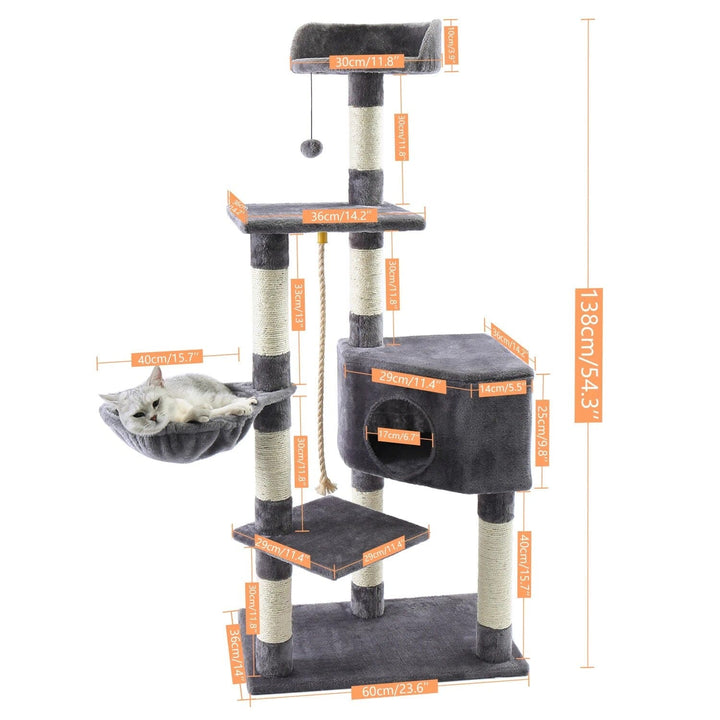 AMT0051GY Ladder Cat Tree Cat Casual