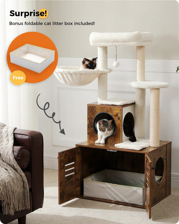 Modern Cat Tree with Condo Cat Casual