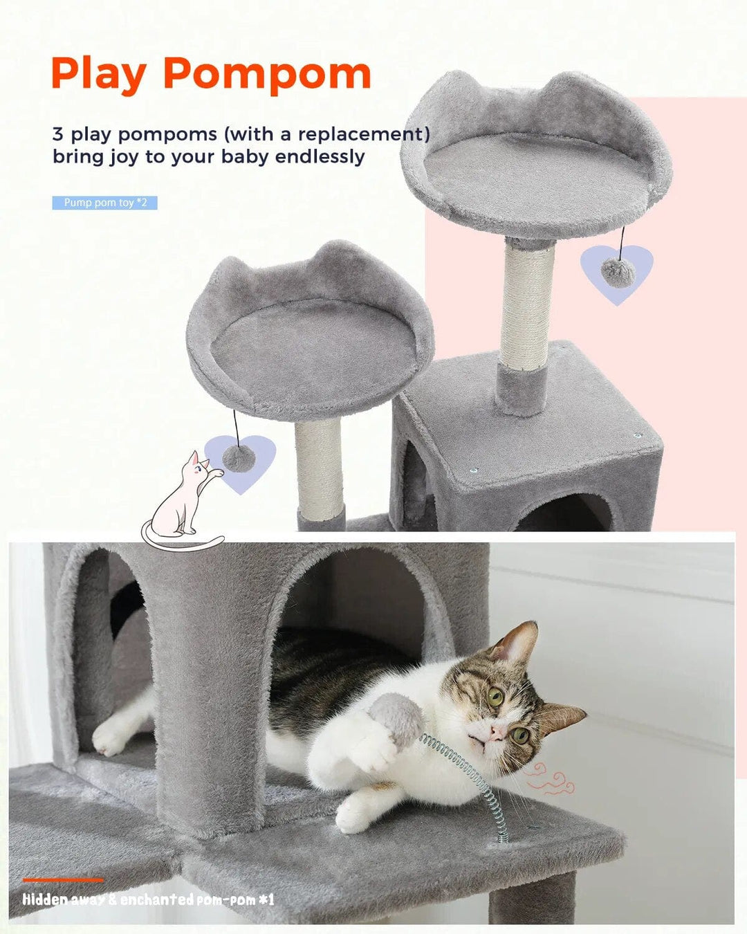 Multi-Level Cat Tree Tower Cat Casual