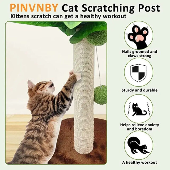 Palm Tree Scratch Post Cat Casual