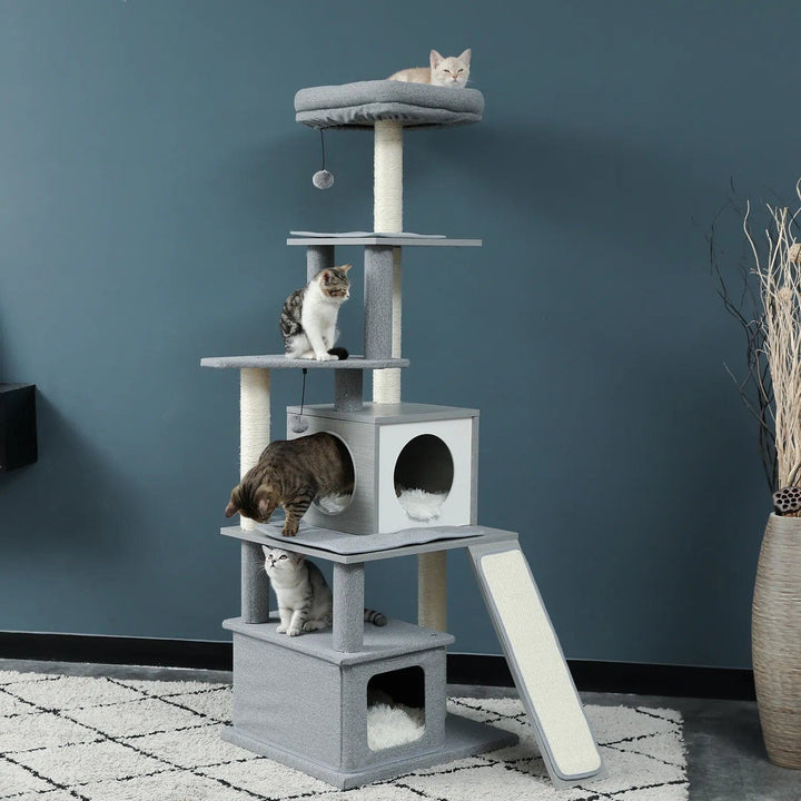 Pet Cat Tree House Tower Cat Casual