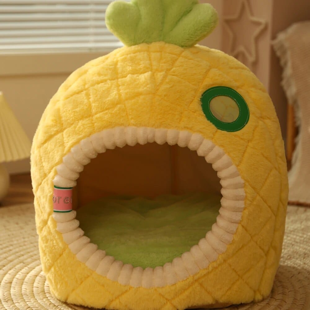 Pineapple Cat House Cat Casual